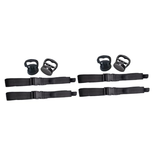 Kisangel 2 Juegos Soporte Para Caña De Pescar De Coche Abordar Neto Soporte Para Caña De Pescar En Kayak Perforar Montar Bastidores Palos Caja De Caña De Pescar Equipo Pinza Nylon Black