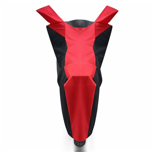 Image of Auto Hub Scooty Cover Compatible with Suzuki Access 125 with Mirror Pocket, Dustproof, Heat Resistant, Triple Stitched, Access 125 Scooty Cover- Black, Red