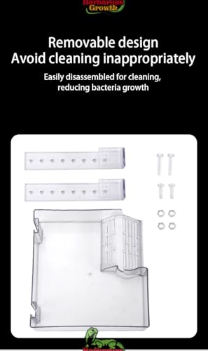 xixibuy Turtle Dock Floating, Schildkröten Terrarium für Schildkrötenliebhaber, Schildkröte Insel, Schildkröten plattform, Kletterplattform mit simulierter Begrünung(GRÖSSE : M)