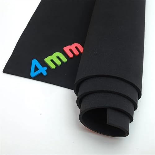 Neopren Stoff 4 mm doppelseitiger Neopren-Nähstoff, Neoprenanzug, dehnbar, wasserdicht und Winddicht, Jersey-Stretch-Trikot(45cm x 20cm)