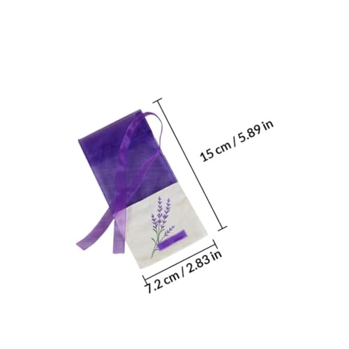 24 bolsas de sachet de lavanda vacías con cordón miniatura 2