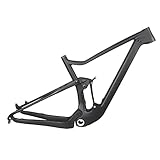 New Carbon Suspension MTB Bike Frame 29er 2.35 Tire Susper Light BSA Mountain Frameset Boost Suspension Frame 148mm 142/135mm (Size M)