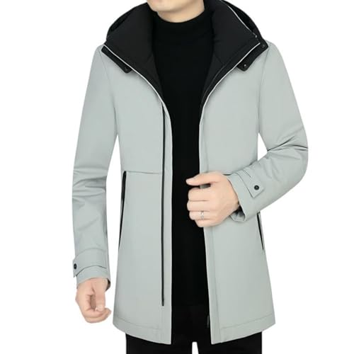 Chaqueta de invierno para hombre de mediana edad larga y cómoda