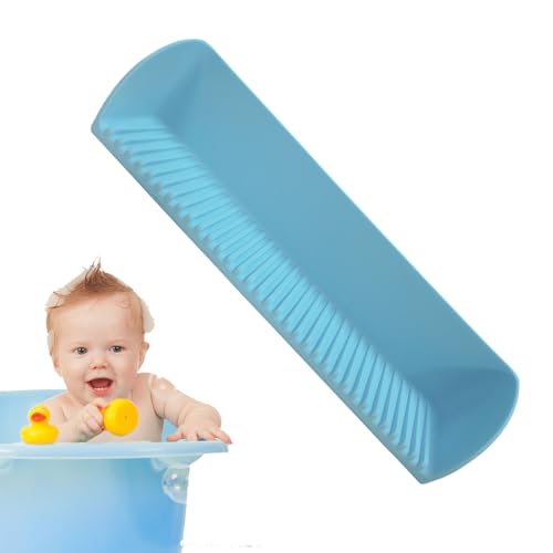 Tub Splash Guard for Kids, Silicone Bath Tub Splash Guard, Waterproof Non-Slip Bath Toy Tray Holder, Silicone Bathtub Edge Water Guard, Multi-Functional Bathroom Accessories for Baby Toddler