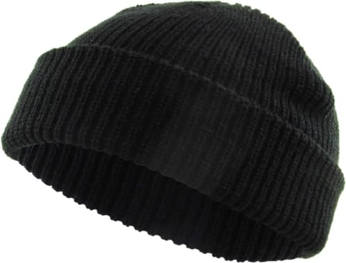 KBETHOS Ribbed Knit Cuffed Beanie Thick Winter Ski Hat Skully Winter Warm Mens Womens Unisex