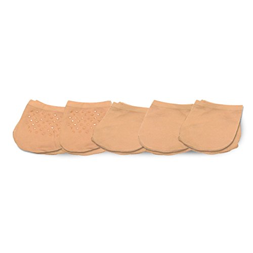 Image of Fashion Liner Toe Topper Socks for Women Invisible Hidden Half Socks Good for Sandal or Dress Shoes 5-Pairs