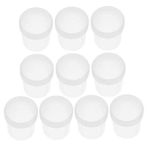 NAMOARLY Set of 10 Reusable Plastic Jars 150ml Lotion Containers Secure Lids for Cosmetics Creams Travel and Home Storage