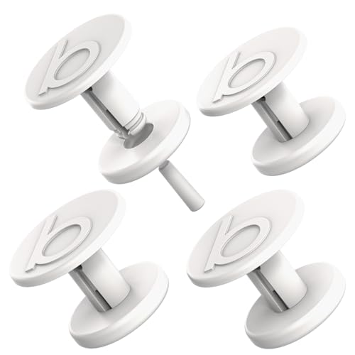 Replacement Buttons for Bogg Bag Handle Strap Hard Plastic 3D b Rivets Match New Bogg Bag Style White Color Fits Original Baby and Bitty Totes Durable Replacement Accessories