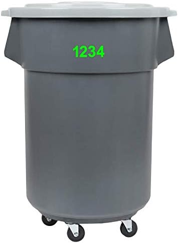 1.5" Inch Premium Mailbox Number Vinyl Decal Sticker Sheet (Lime Green) | Waterproof and Fade-Resistant | Easy to Install Adhesive Vinyl Digits | Home, Apartment, Condo or Business by CustomDecal US