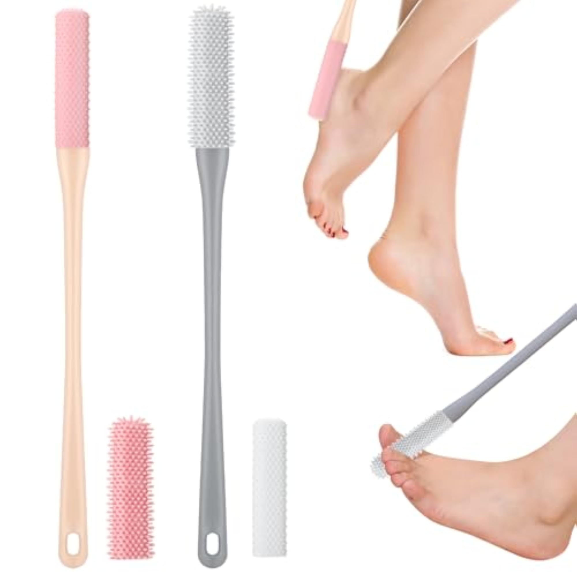 2 Pack Toe Cleaning Brush Shower Foot Scrubber