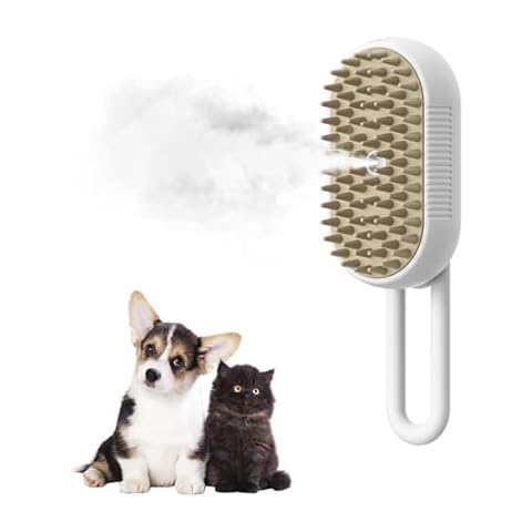 Marchul 3-in-1 Self-Cleaning Steam Grooming Brush - Removes Loose Undercoat for Long & Short Haired Cats, Kittens Cover