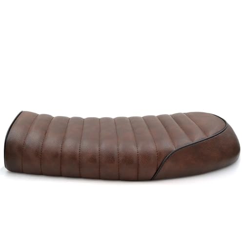 Selle de moto Vintage en cuir synthétique robuste style selle plate CB400