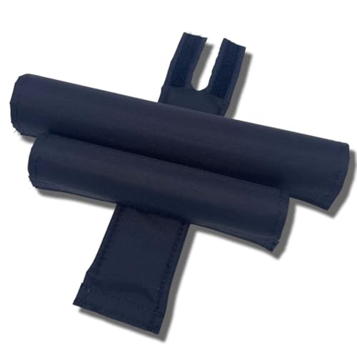 Textured Nylon Solid Color BMX Pad Sets Black 1' top Tube Diameter