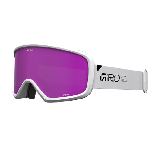 Image of Giro Stomp Kids Snow Goggle White Stacked - Amber Rose