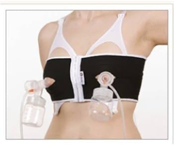 PumpEase Hands Free Pumping Support for Ameda Breast Pumps classic Tuxedo L