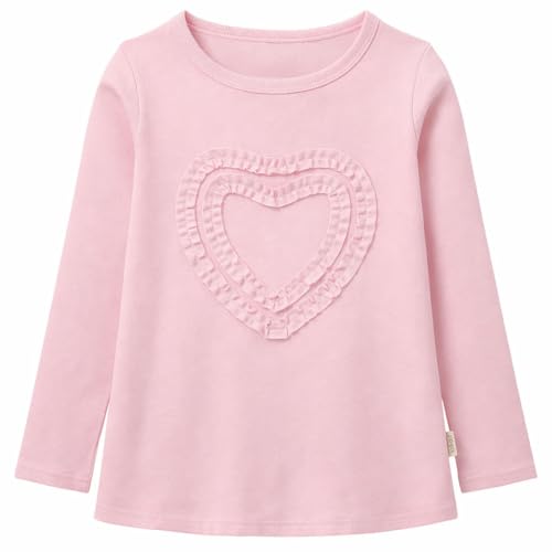 Image of Girls' Heart-Shaped Long Sleeve T-Shirt