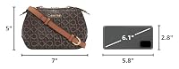Calvin Klein Women's Lucy Triple Compartment Crossbody Handbag, Brown, OS — image 5