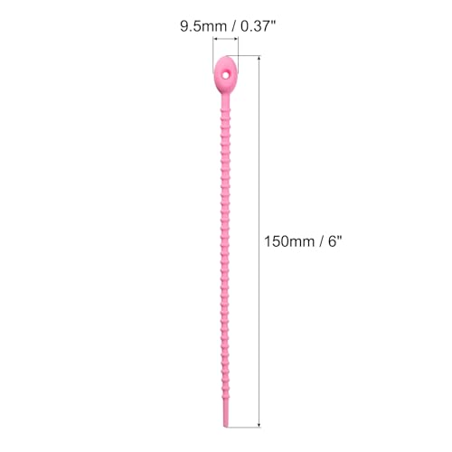 Attaches éclair en silicone premium de 15 cm pour organisation