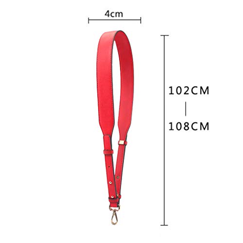 Conjunto de 2 tiras femininas de couro sintético para substituição de alça de mão longa da Menolana