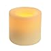 Inglow CGT54300CR01 Flameless Round Pillar Vanilla Scented Candle with Timer, 3-Inch Tall, Cream