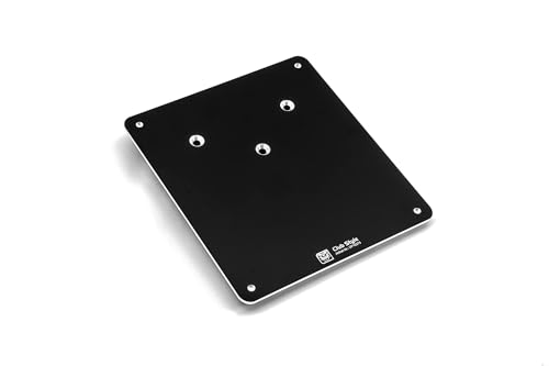 Delta Parts - Club Style Kennzeichenplatte Aluminium 180x200 mm passend für Harley-Davidson® Sport Glide® – Platte für Kennzeichen in schwarz eloxiert 3mm Dicke - Ideal für Motorrad Kennzeichen