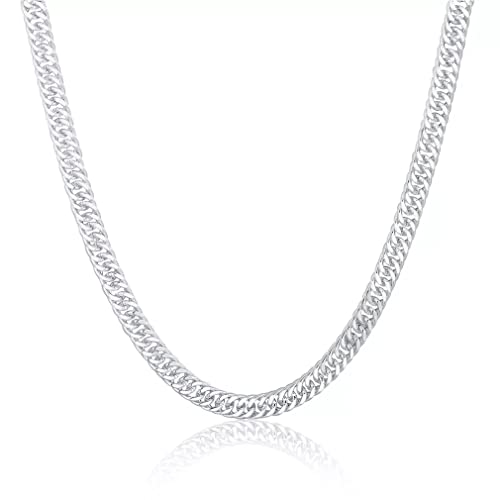 Collier chaîne gourmette 10mm en argent, le bijou sur le cou idéal au quotidien