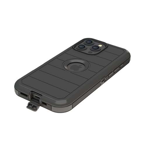 Image of Pirum Protective Back Case Compatible for Apple iPhone 16 Pro MAX Cover PC + TPU Full Body Shockproof Drop Protection - Black