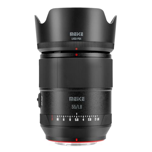 Meike 55 mm F1.8 Pro Series Auto Focus STM Full Frame Standard High Resolution 8K Prime Portrait Lens compatible con cámaras Fujifilm X Mount X-T1 X-T2 X-T3 X-T4 X-T5 X-T10 X-T20 X-T100