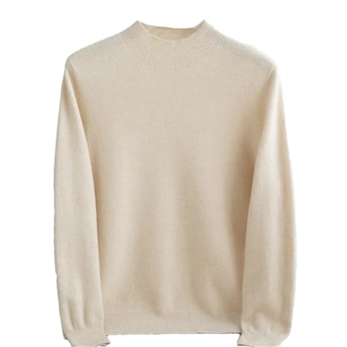 Men's Mock Neck Sweater Soft Casual Classic Pullover Knitwear Sweaters with Ribbing Edge