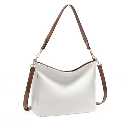 Image of GOIACII Hobo Bags for Women, Soft Leather Shoulder Crossbody Purse, Ladies Large Casual Tote Handbag Multi Pocket