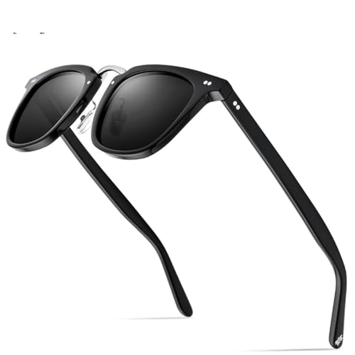 Lunettes de soleil polarisées confortables en acétate contre l'éblouissement