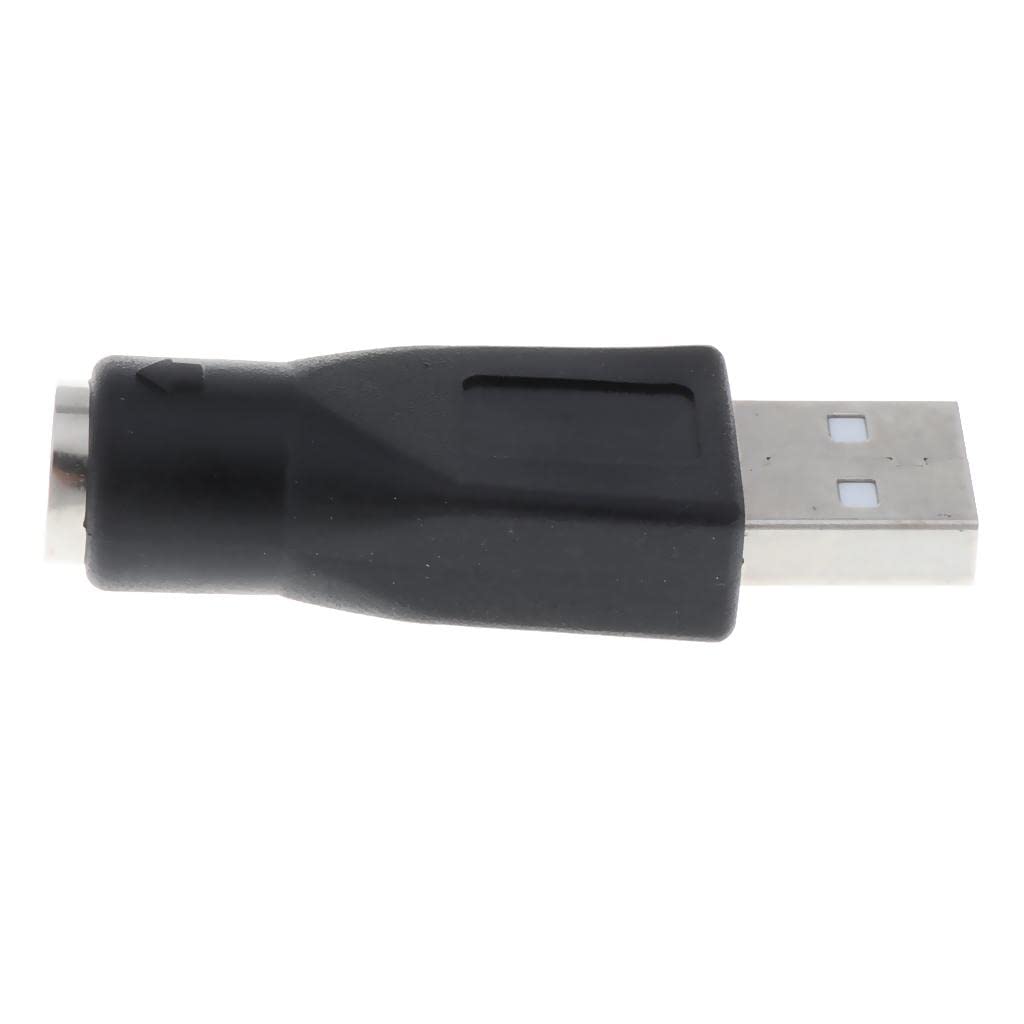 Adattatore convertitore convertitore USB maschio a PS/2 femmina, nero