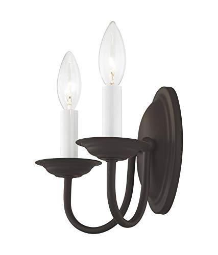 Image of Livex Lighting 4152-91 2-Light Wall Sconce, Brushed Nickel