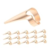 SAFIGLE 50個ブレイドパートリング 指用ヘアパートツール パンク風性派デザイン 髪け補助 指輪型編み込みアクセサリー ファッション性と効率