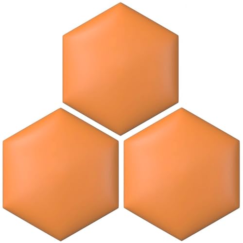 Paneles de pared tapizados 3D, autoadhesivos, decorativos, hexagonales, para habitaciones infantiles, sala de estar, acolchado de pared anticolisión