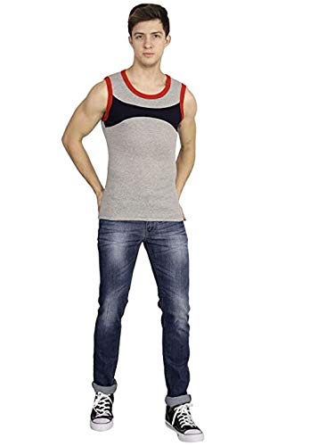 Image of GenX Men's Regular Fit Gym Vest GV 7717 3PC 80CM Multicolor