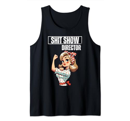 S.H.I.T Mostra Direttore Divertente Scherzo Sarcastico Boss Manager Mamma Canotta