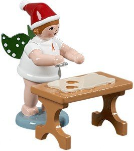 Ange de Noël en bois 6 cm statuette Baker Erzgebirge montagne de minerai