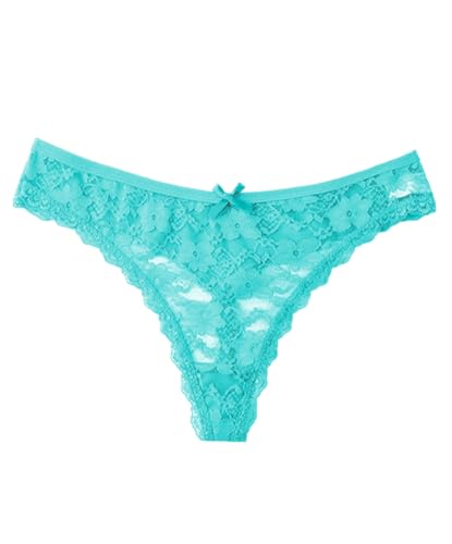 Image of Murimia Sexy Seamless Thongs for Women Lace Underwear Breathable Low Rise T-Back Panties