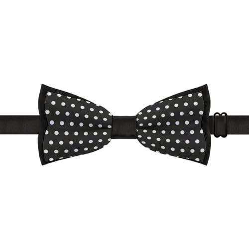 GoasNei Polka Dot Pattern Bow Tie for Men Adjustable Necktie Funny Tie Neck Ties for Weddings Party
