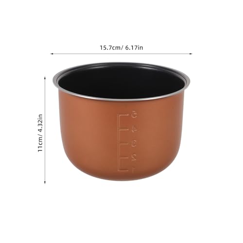 Olla interior para olla arrocera con revestimiento premium de 1,6 L 3