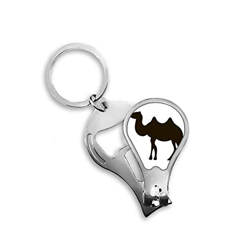 Coupe-ongles clipper original motif animal noir et camel