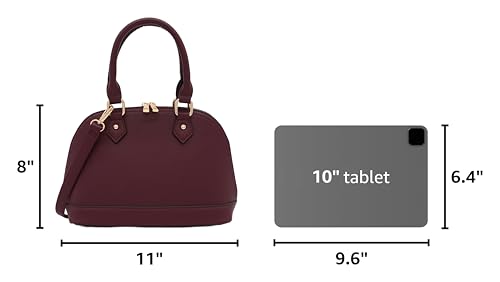 Image of Zip-Around Saffiano Classic Dome Satchel