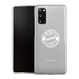DeinDesign Hard Case kompatibel mit Samsung Galaxy S20 Schutzhülle transparent Smartphone Handy Hülle FC Bayern München Wappen FCB