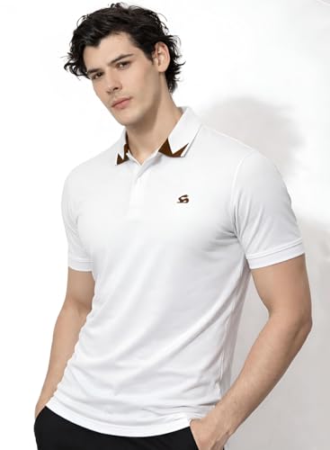 Image of ADRO Mens Polo T Shirt -100% Cotton Polo Tshirt for Men | Solid Polo T-Shirt Regular fit