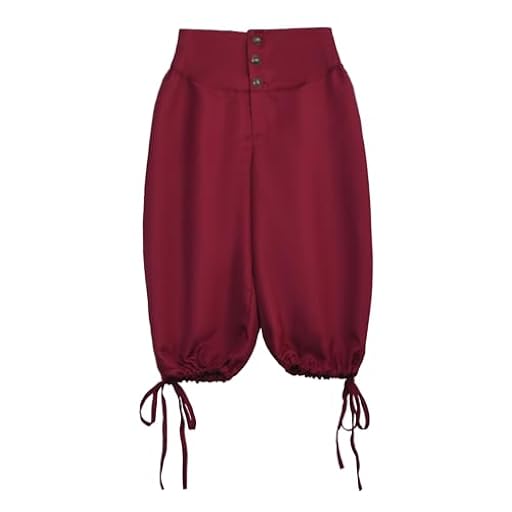 BPURB Pantalones Pirata Vikingos Medievales para Hombre Retro coloniales renacentistas Pantalones Cosplay Cortos con Cordones | Ya disponible en tu tienda friki favorita! En mundofriki.es!