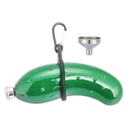 Flasque à Boire - Flasque en Acier Inoxydable | 6 Pouces 150ml Hip Flask avec Entonnoir Boucle | Idéal pour Voyage Camping Randonnée Fêtes Mariages Noël et Usage Extérieur