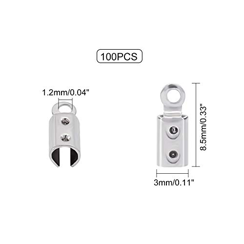 UNICRAFTALE 100 pz Pieghevole Crimp Ends Crimp