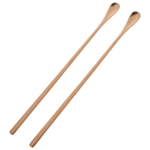 Ipetboom 2個 爬虫類のスプーン トカゲ 摂食 ドリンクミキシングスプーン ハリネズミ カメ 動物用の餌スクープ 小さなペットの餌用スプーン 餌やりツール ペット用品 ステンレス鋼