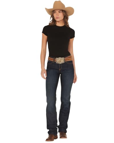 Cinch Women's Jenna Dark Wash Straight Leg Relaxed Fit Stretch Denim Jeans - MJ80152071 17 XL